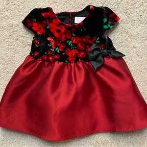 Beautiful black and red Baby Holiday dress
